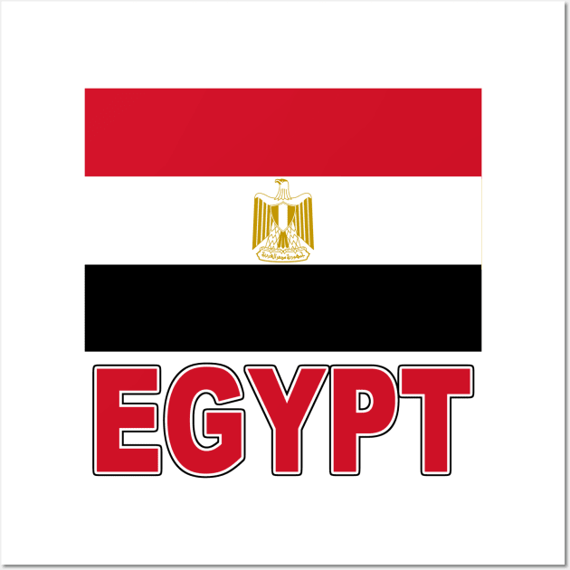 The Pride of Egypt - Egyptian Flag Design Wall Art by Naves